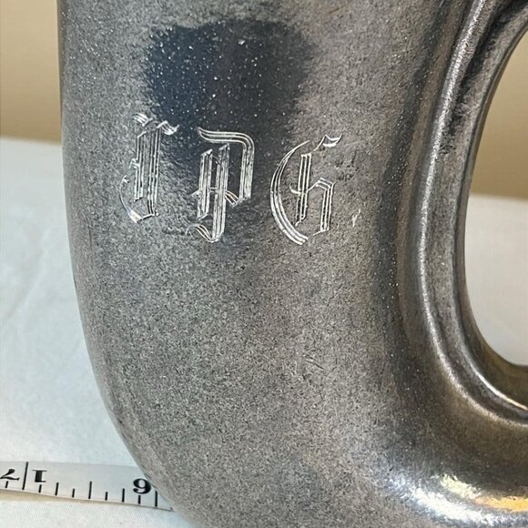 Vintage Wilton Armetale  "JPG" Horn Mug Tankard Pub Renaissance Props Gift - Picture 4 of 8